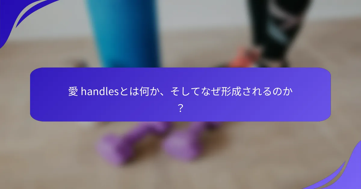 愛 handlesとは何か、そしてなぜ形成されるのか？